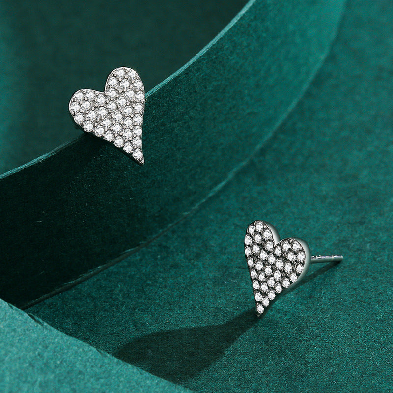 Dazzling Sexy Heart Stud Earrings