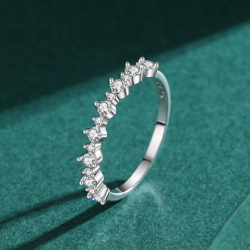 Mixed Round Cut Zirconia Band Ring