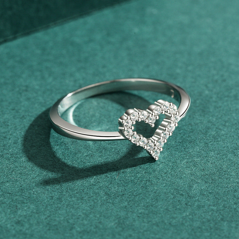 Zirconia Heart Shape Ring