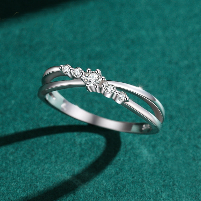 Forever Love Five Zirconia Accent Ring