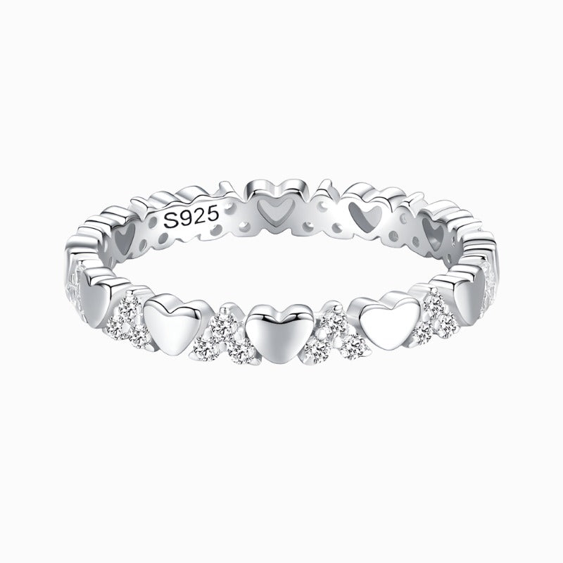 Heart Eternity Ring