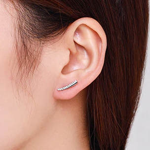 Octopus Bar Stud Earrings