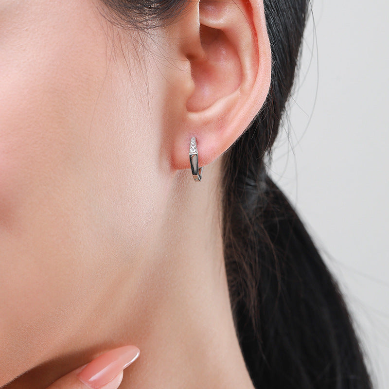 Hexagon Hoop Earrings