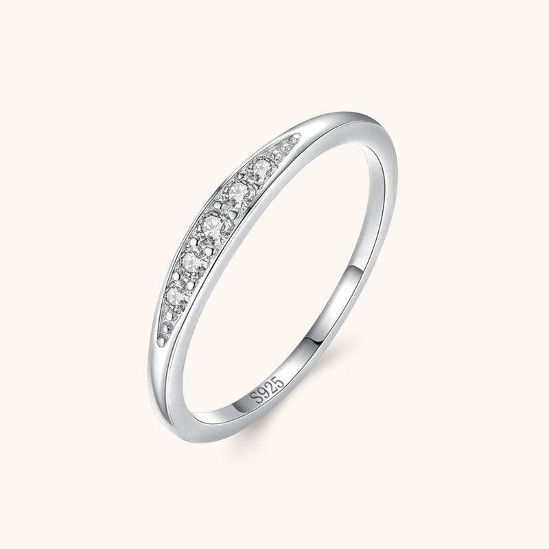 Five Graduated Zirconia Stacking Ring