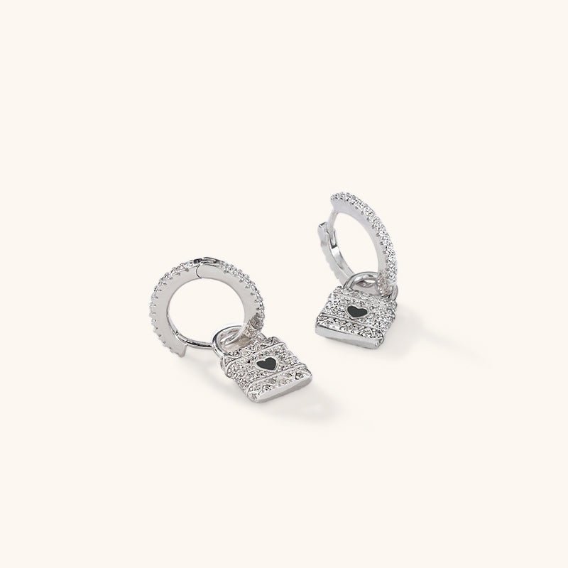 Lock Hoop Earrings