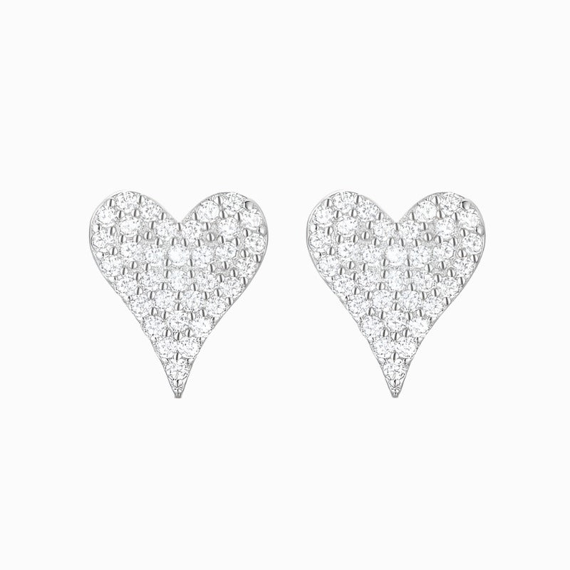 Dazzling Sexy Heart Stud Earrings