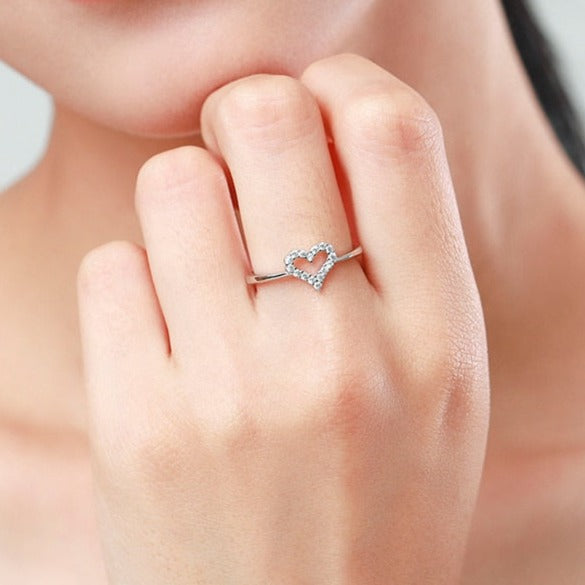 Zirconia Heart Shape Ring