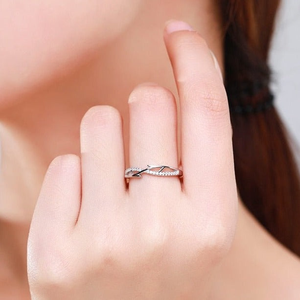 Olive Branch Cross Over Ring