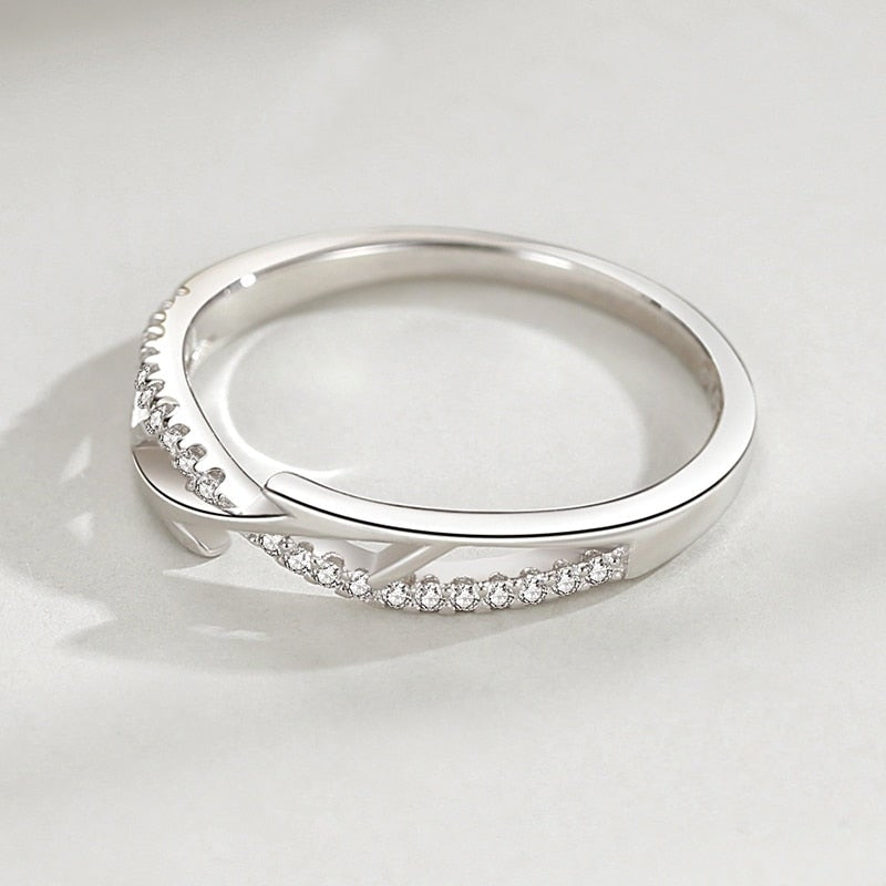 Olive Branch Cross Over Ring