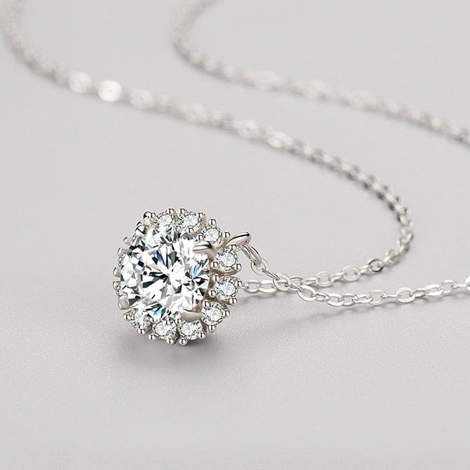 Snowflake Cluster Necklace
