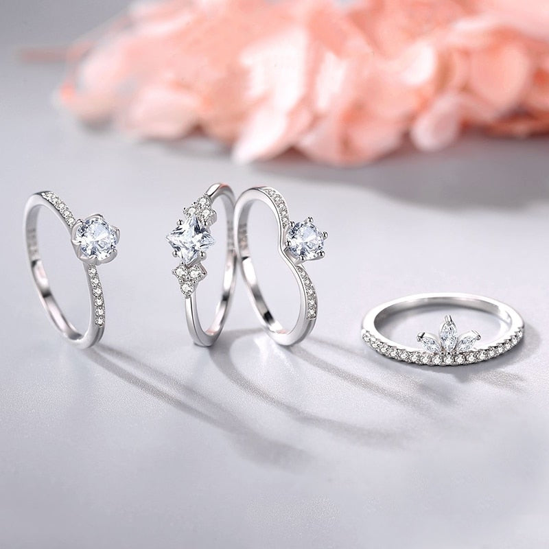 Princess Cut Cubic Zirconia Ring