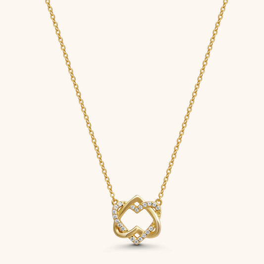 Interlocked Heart Gift Necklace