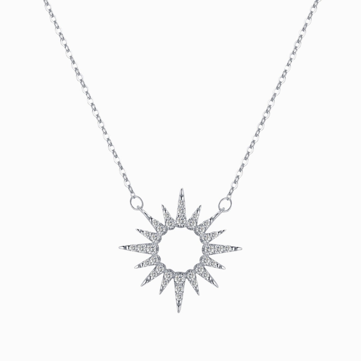 Brilliant Sunshine Halo Necklace