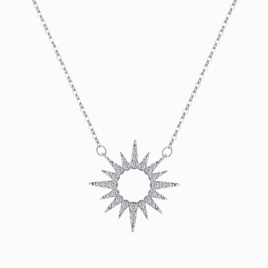Brilliant Sunshine Halo Necklace