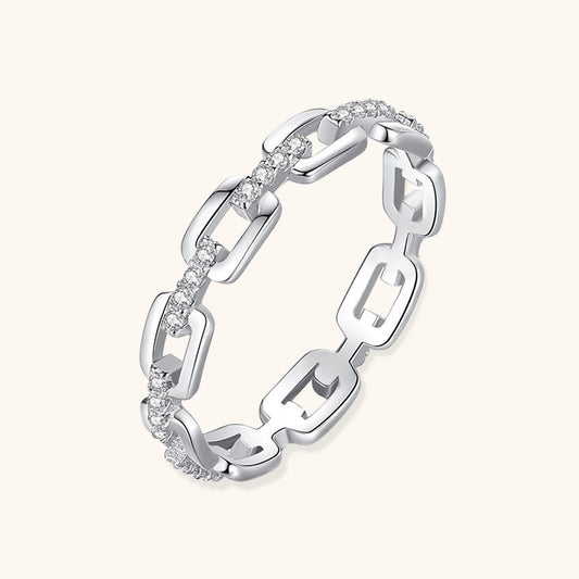 Chic Curb Chain Stacking ring