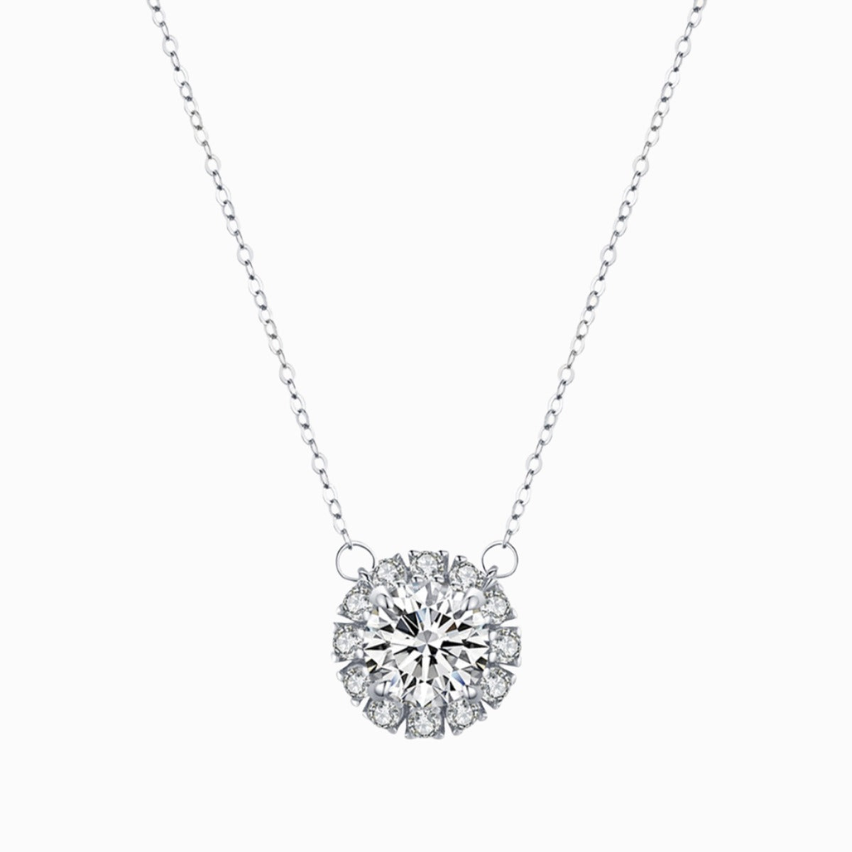 Snowflake Cluster Necklace