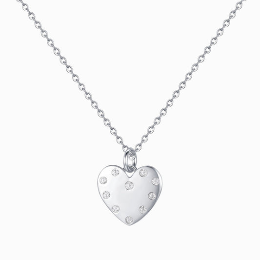 Heart Medallion Pendant Necklace