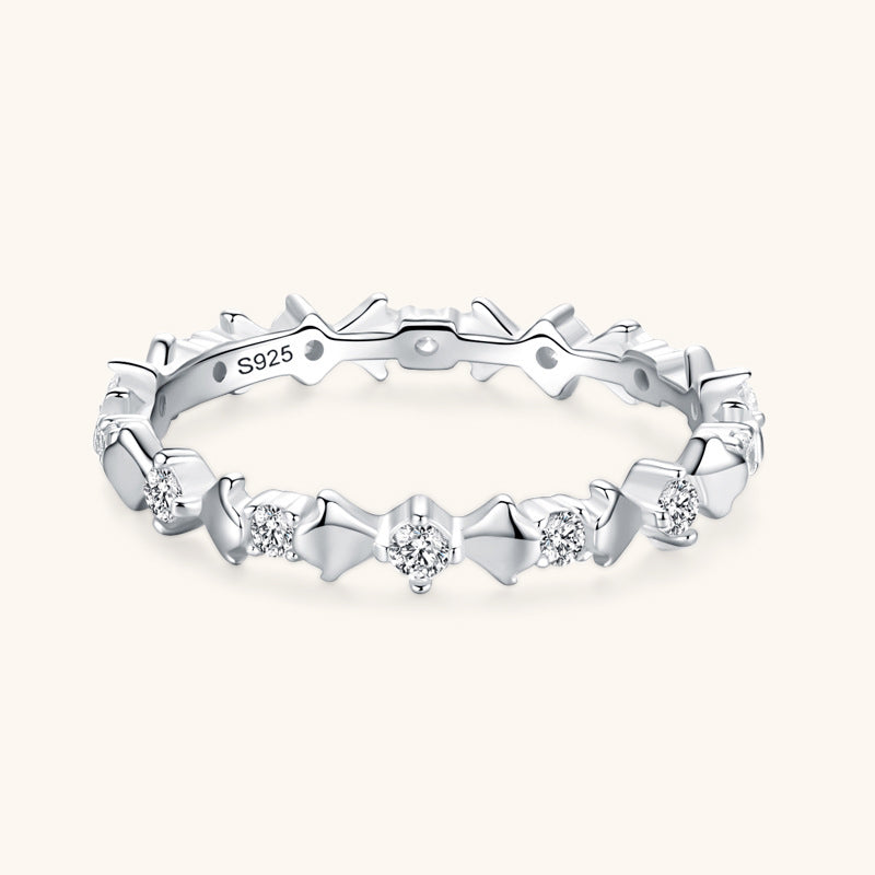 Chunky Slim Textured Stacking Ring