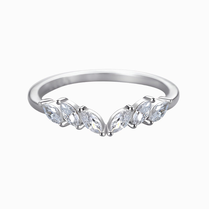 Dainty Chevron Stack Ring