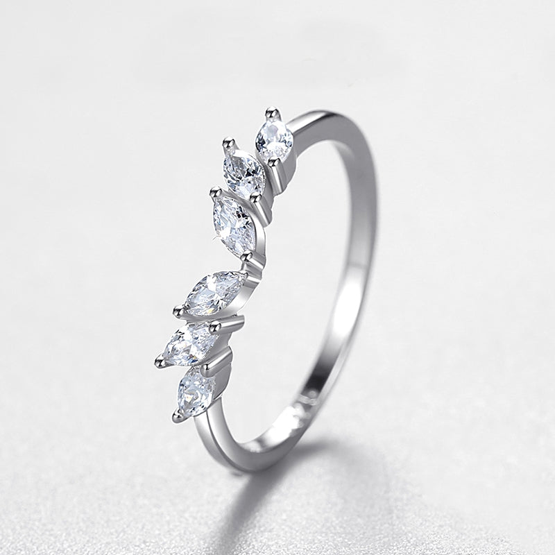 Dainty Chevron Stack Ring