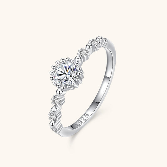 Solitaire Sunshine Engagement Promise Ring
