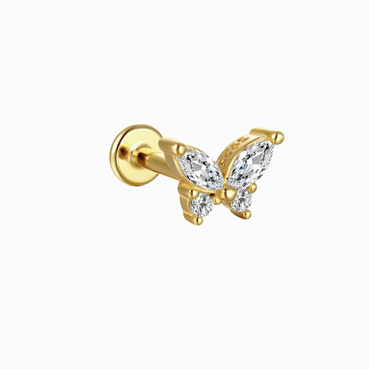 Butterfly Piercing Stud Earrings