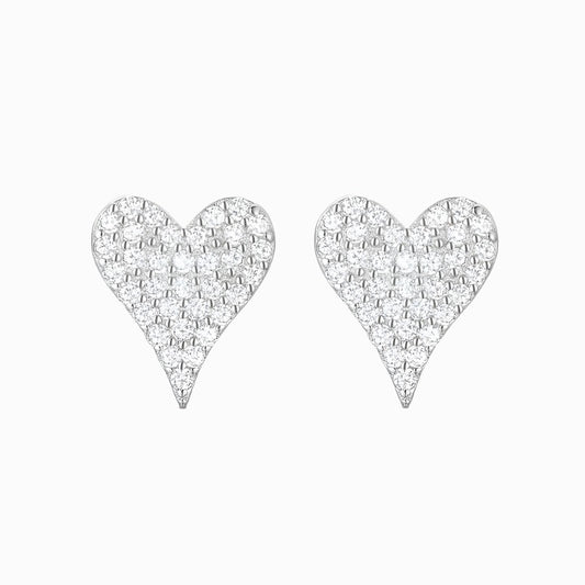 Dazzling Sexy Heart Stud Earrings