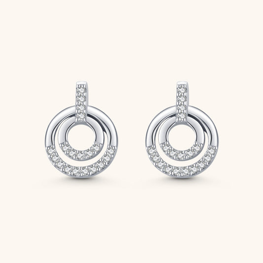 Classy Ring Design Stud Earrings