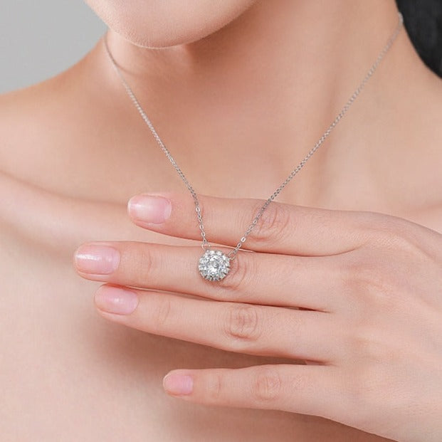 Snowflake Cluster Necklace
