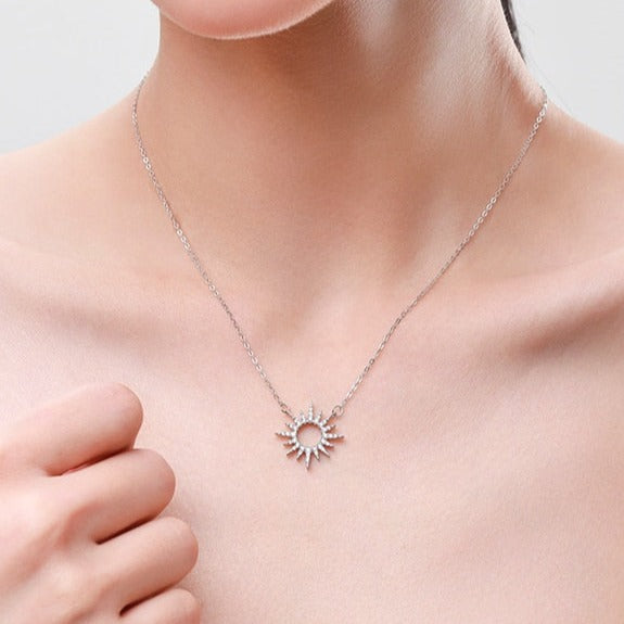 Brilliant Sunshine Halo Necklace