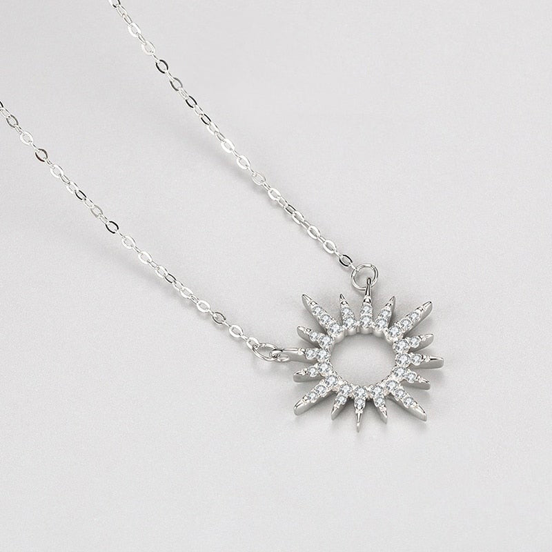 Brilliant Sunshine Halo Necklace